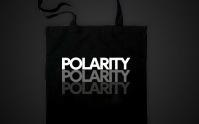 Tote bag Noir -  Polarity